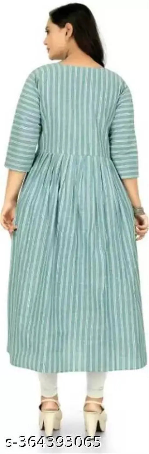 Designer cotton flared doubleline dress for women, girls