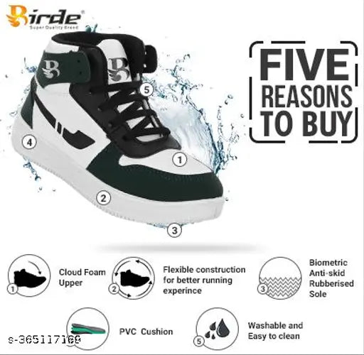 Black and white high-top sneakers with Velcro straps, five reasons to buy, comfortable for walking or playing, suitable for school events or casual outings, designed with safety in mind