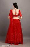 Indian satin choli and net dupatta set, batik print, festive wedding wear