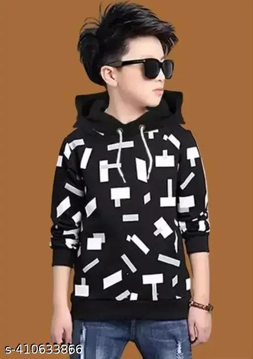 Kids Boys New Color Blocked Trendy Pure Cotton Printed Tshirt