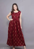 Rayon sleeveless printed kurti in vibrant combo, Aishani Sensational design from India