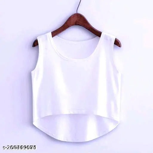 Delux Look Branded premium cotton Sandoo crop top, solid color in various sizes: S, M, L, XL. Made from quality cotton blend fabric, originating from India