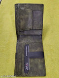 Brown faux leather Seetuwallet for men, durable design with graphics Pc.1, free size wallet (9cm x 21cm)