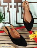 Velvet Unique Bellies ballerinas from Sona Traders - stylish footwear for women, solid pattern, comfortable sole