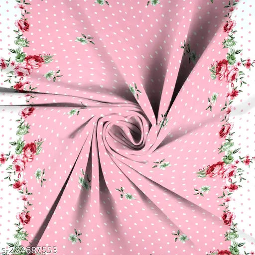 Glace cotton floral fitted double bedsheet (72x788 inches) with two pillow covers (17x27 inches), ideal for summer decor, Ritika Creations