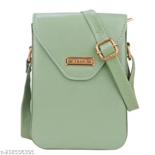 Light blue satin crossbody sling bag