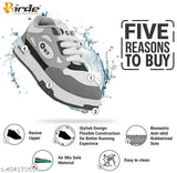 Casual shoes for boys in grey with white laces, five reasons to buy, Birde brand