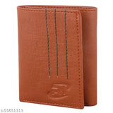 Red leather and canvas exquisite men's wallet, crafted for charisma, redefining trendsetting elegance. Indian-made, luxury wallet with 3 compartments for fashion-forward lifestyle