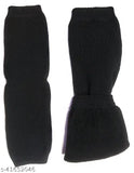 Fashionable black knitted women's cap with ribbed texture, likely suitable for casual or outdoor wear