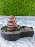 Brown Marble Narmada Stone Shivling for Home Pooja - Authentic Indian symbol of Lord Shiva