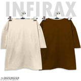 Brown and beige oversized printed tshirts