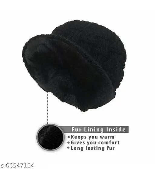 High-quality wool beanie cap for men - trendy, anti-allergic, and stylish