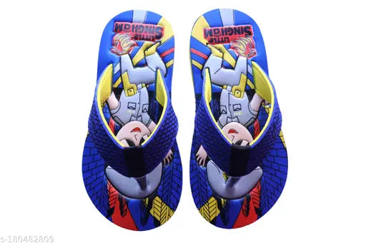 Kids EVA flip flops with cartoon character print, Aravon brand, size 2.5-3 years