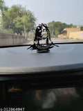 Plastic automobile showpiece: Statue for Car Dash Board, Pooja & Gift - Indian god figurine, 10cm x 10cm x 0.5cm