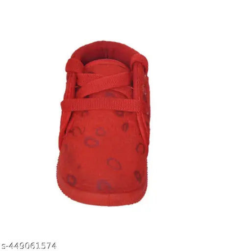 Red shoe with a red sock