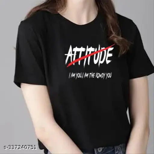 Cotton blend trendy retro women's t-shirt, printed pattern, short sleeves, size [size]