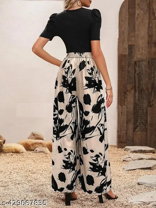 Cotton-blend checked jumpsuit for women, pretty designer style with long sleeves, size S from India