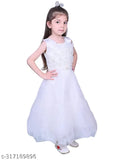 Grinning cotton sleeveless party dress for kids, vibrant and stylish