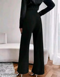 Black stretchable women's pants