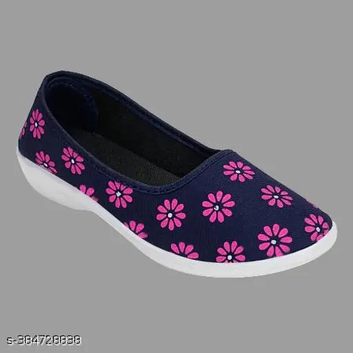 Synthetic printed ballerinas, AKTS Bellies For Women PACK OF 1, Indian slip-on shoe