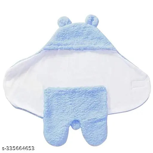 Aakriti Soft cotton-thickened fleece newborn wrap blankets, ideal for swaddling, sleeping bag, or crib, breathable and soft on baby skin