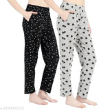 Trendy fashionable women's printed payjamas