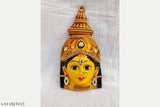 Metal, 6.5-inch Devi Decorated God Idol, Indian handcrafted Lakshmi statue for pooja room