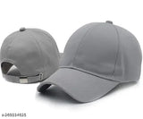 Trendy cotton solid baseball caps, pack of 4 in various colors, men and women's style, one size fits all