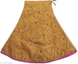 Embroidered taffeta silk lehenga choli for kids party wear, satin dupatta with net sleeves, 3-4 years size, Indian craftsmanship