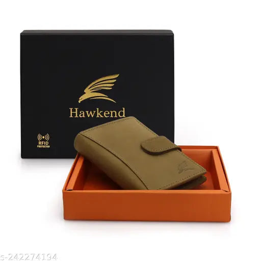 RFID-blocking, genuine leather business card holder with 15 slots, solid color design, free size (10cm x 8cm) for men's accessories