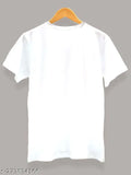 White polyester Kabir Sahib t-shirt for men, printed design, short sleeves