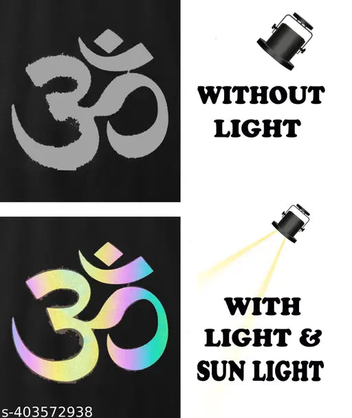 Black cotton blend Shiva Om print T-shirt for Men, featuring short sleeves and round neck. Perfect for casual and sporty use, celebrating Mahakal and Kawad Yatra heritage. Made in India