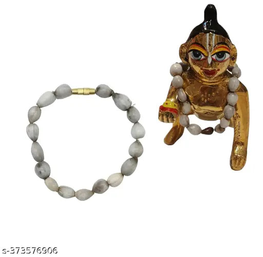 Wooden Vejayanti Mala (pack of 3), small size for deity ornaments, sacred beads for Laddu Gopal Ji and Radha Ji