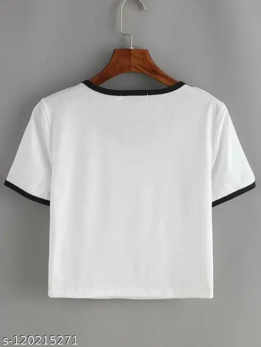 Cotton printed crop top tee by Veroconric by Veronica Elegants, M/L/XL sizes, Indian brand