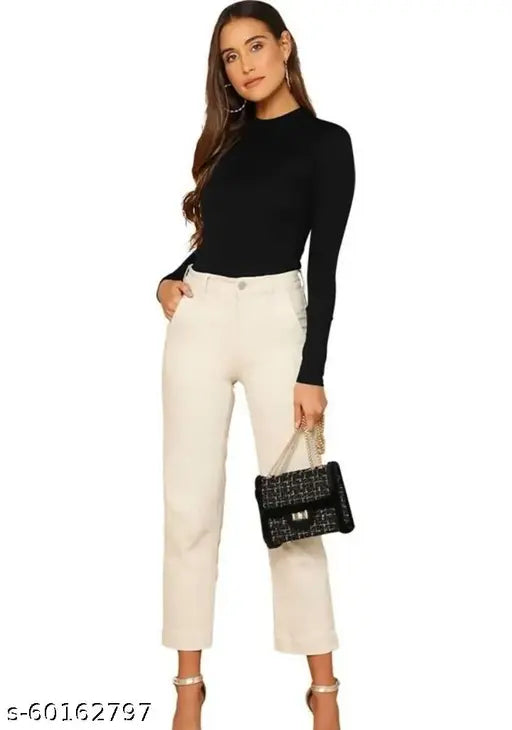 Lycra long-sleeve solid t-shirt, trendy black top for men and women, Made in India