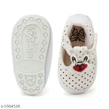 Multicolored bootie with cartoon character design, likely cotton or synthetic material