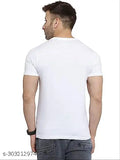 Krishna flute printed polycotton t-shirt, short sleeves, Indian folk art design on chest, size S (36in x 24in)