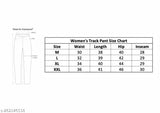 Black, athletic fabric women's jogging pants with pockets
