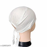 Hijab cap combo pack of 3, white hijab cap with adjustable headband