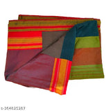 Handwoven multicolored silk and cotton quilt with intricate patterns