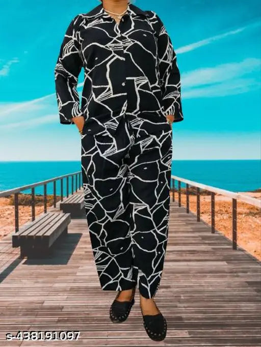 Long-sleeved Trading cord set for women and girls, trendy Indian fashion accessory