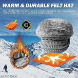 Free size acrylic knit winter skull cap, warm fur lining