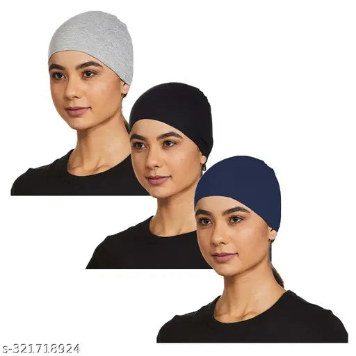 Cotton skulls cap with adjustable strap