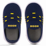 Navy blue slip-on children's shoes with whistle, music bachoo design, summer and winter wear