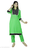 Alisha superior rayon women's kurta set with palazzos, solid net pattern, three-quarter sleeves, various sizes available (India origin)