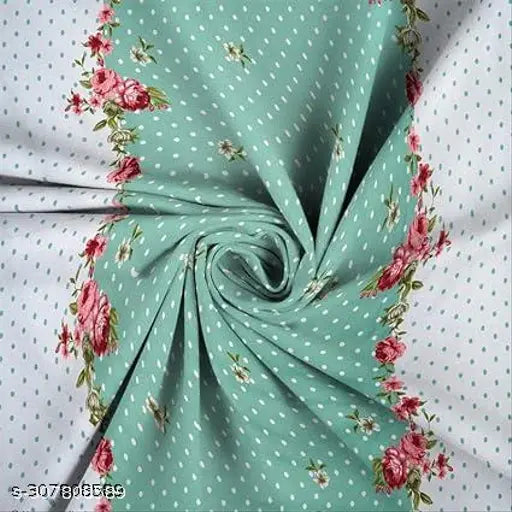 Cotton elastic fitted bedsheets & king size pillow cover, floral print, soft & breathable for summer use