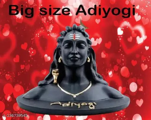 Adorn your space with a premium 17cm Bholenath Lord Adi Yogi Shiva Idol, intricately crafted Indian artistry for home decor or car dashboards