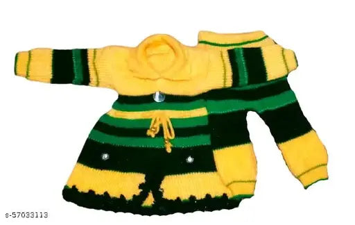 Woolen multi-color sweater for boys, full sleeves, soft and comfy winter wear for 3-6 months or 0-1 years