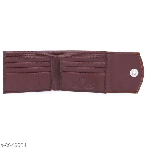 Leather textured mens wallet, free size (11cm x 9cm), stylish accessory from India