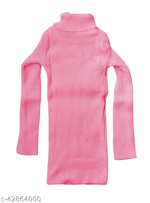 Girls Multicolor Wool Sweaters Pack Of 5